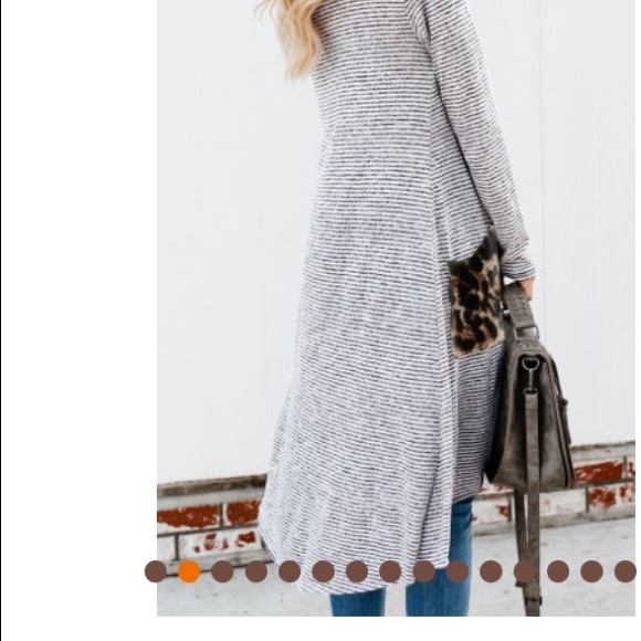 Last Long Striped Cardigan - Picture 6 of 10